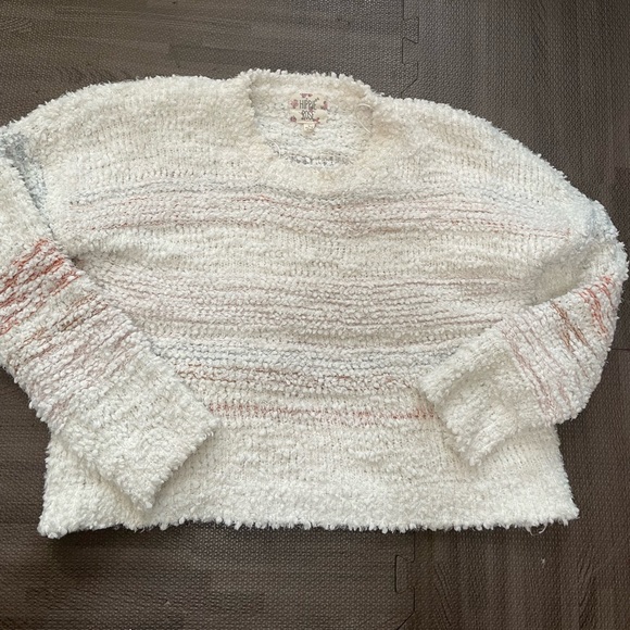 Hippie Rose Cropped Fluffy Sweater - Picture 2 of 9